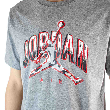 Jordan Air T-Shirt CZ8383-091 - grau meliert-rot