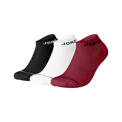 Jordan Jumpman No-Show 3 Pair Pack Socken SX5546-011 - schwarz-weiss-rot