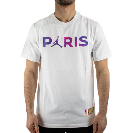 Jordan PSG Wordmark T-Shirt CZ0797-100 - weiss-bunt
