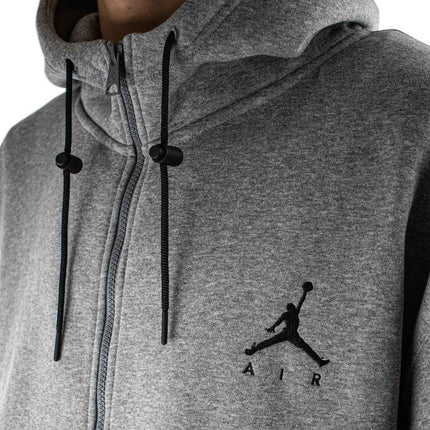 Jordan Jumpman Air Fleece Full Zip Hoodie CK6679-091 - grau meliert-schwarz