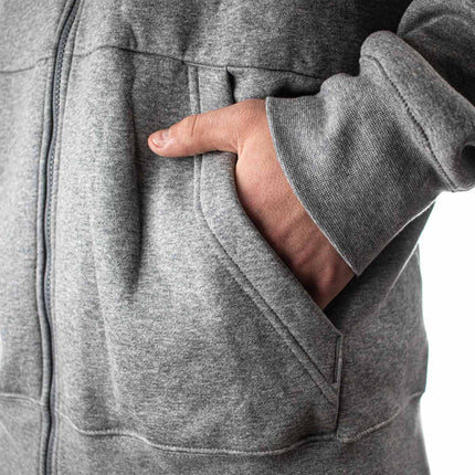 Jordan Jumpman Air Fleece Full Zip Hoodie CK6679-091 - grau meliert-schwarz