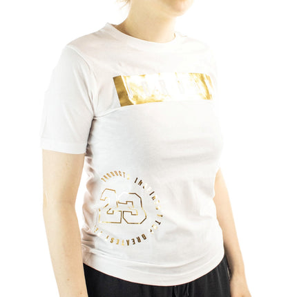 Jordan AJ Highlights T-Shirt 95A216-W4F - weiss-gold