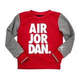 Jordan JDB Jumpman French Terry Crew Set Anzug 85A356-GEH - rot-grau