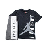 Jordan Big Vert T-Shirt and Short Set 85A602-GEH - grau