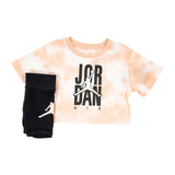 Jordan Tie Dye Short Set 15A806-023 - pfirsich-schwarz