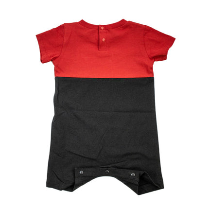 Jordan JDB Big Block Romper Strampler 65A406-023 - rot-schwarz