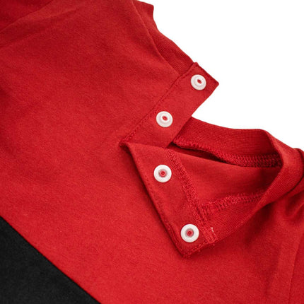 Jordan JDB Big Block Romper Strampler 65A406-023 - rot-schwarz