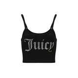 Juicy Couture Velour Strappy Top JCWO222001 - schwarz