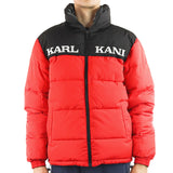 Karl Kani Retro Block Reversible Puffer Jacke 6076823 - rot-schwarz