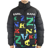Karl Kani Retro Block Reversible Logo Puffer Winter Jacke 60768211 - bunt