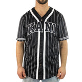 Karl Kani Serif Pinstripe Baseball Trikot 60333601 - schwarz-weiss