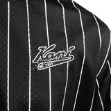 Karl Kani Chest Varsity Pinstripe Mesh T-Shirt 60385244-
