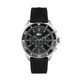 Lacoste Tiebreaker Chrono Uhr 2011152 - schwarz-silber