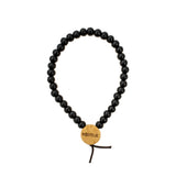 MasterDis Wood Fellas Pearl 6mm Holz Armband 10391black6mm - schwarz