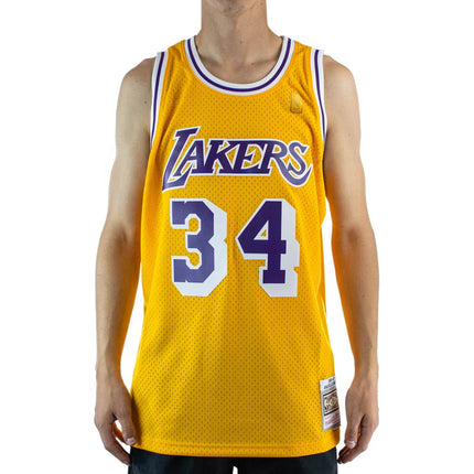 Mitchell & Ness Los Angeles Lakers NBA Swingman 1996-97 Shaquille O'Neal #34 2.0 Jersey Trikot SMJYGS18177-LALLTGD96SON-