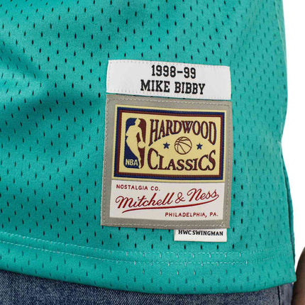 Mitchell & Ness Vancouver Grizzlies NBA 1998-99 Mike Bibby #10 Swingman 2.0 Jersey Trikot SMJYGS18219-VGRTEAL98MBI-