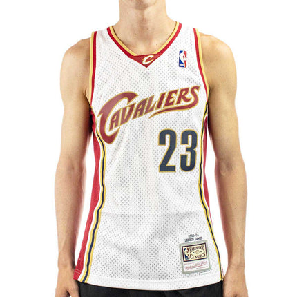 Mitchell & Ness Cleveland Cavaliers NBA Lebron James #23 Swingman Jersey 2.0 Trikot SMJYCP19209-CCAWHIT03LJA-