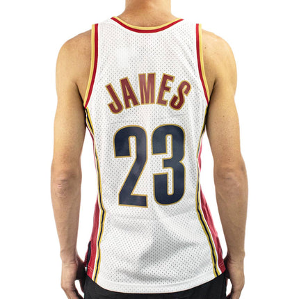Mitchell & Ness Cleveland Cavaliers NBA Lebron James #23 Swingman Jersey 2.0 Trikot SMJYCP19209-CCAWHIT03LJA-