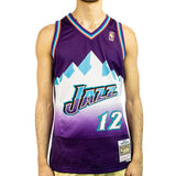 Mitchell & Ness Utah Jazz NBA John Stockton #12 Swingman Jersey 2.0 Trikot SMJYGS18217-UJAPURP96JST - lila