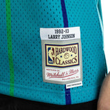 Mitchell & Ness Charlotte Hornets NBA Larry Johnson # 2 1991-92 Swingman Jersey 2.0 Trikot SMJYGS18147-CHOTEAL92LJO-