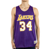 Mitchell & Ness Los Angeles Lakers NBA Reversible Mesh Tank TMTK3208-LALYYSONPURP-