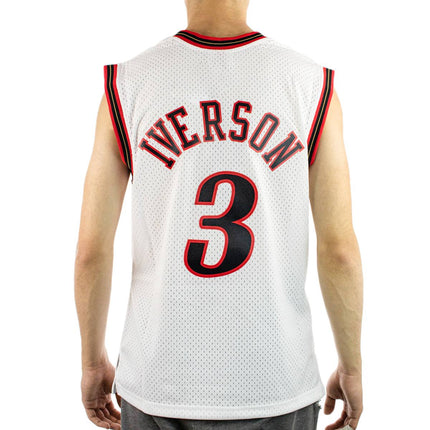 Mitchell & Ness Philadelphia 76ers Allen Iverson #3 2000-01 NBA Swingman Jersey Trikot SMJYGS18200-P76WHIT00AIValt-