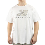 New Balance Athletics Logo Graphic T-Shirt MT23503 - weiss