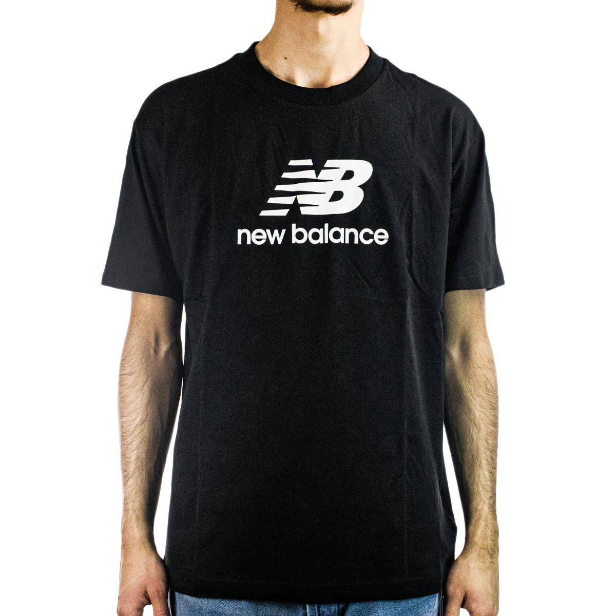 New Balance Essentials Stacked Logo T-Shirt MT31541-BK-