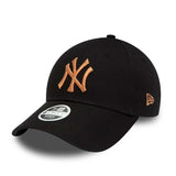 New Era New York Yankees MLB Metallic Logo 940 Cap 60298681 - schwarz-rose gold