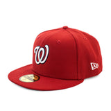 New Era Washington Nationals OTC MLB AC Perf 59Fifty Fitted Cap 12593070 - rot-weiss