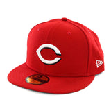 New Era Cincinnati Reds OTC MLB Home AC Perf 59Fifty Fitted Cap 12593084 - rot-weiss