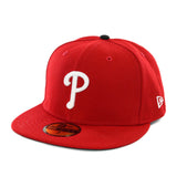 New Era Philadelphia Phillies OTC MLB Game AC Perf 59Fifty Fitted Cap 12593076 - rot-weiss