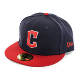 New Era Cleveland Guardians OTC MLB AC Perf 59Fifty Game Fitted Cap 60288651 - dunkelblau-rot