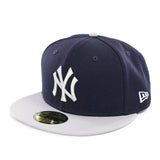 New Era New York Yankees MLB Side Patch 59Fifty Fitted Cap 60240483 - dunkelblau-grau