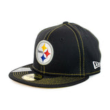 New Era Pittsburgh Steelers NFL On Field Road 59Fifty Cap 12050640-