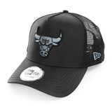New Era Chicago Bulls NBA Tonal Black Trucker Cap 60285241-