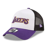 New Era Los Angeles Lakers NBA Team Colour Block Trucker Cap 60285228 - weiss-lila