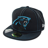 New Era Carolina Panthers NFL OnField Sideline Road 59Fifty Cap 12050671 - schwarz-türkis
