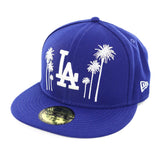 New Era Los Angeles Dodgers MLB 59Fifty Palm Cap 12425702 - blau-weiss