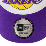 New Era Los Angeles Lakers NBA Team Colour Block A-Frame Trucker Cap 60348857-