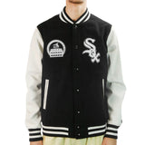 New Era Chicago White Sox MLB Heritage Varsity College Jacke 60332222 - schwarz-weiss