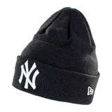 New Era New York Yankees MLB Essential Cuff Winter Mütze 12122728 - schwarz-weiss