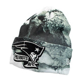 New Era New England Patriots NFL Ink Knit Winter Mütze 60279918 - schwarz-weiss