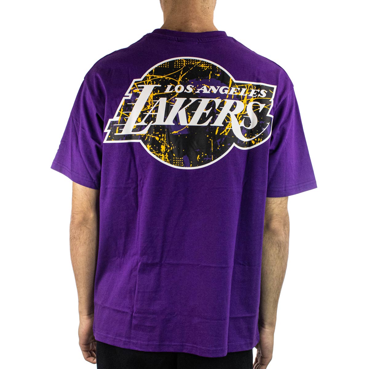 New Era Los Angeles Lakers NBA Infill Graphic Αθλητικό Ανδρικό T-shirt  Μαύρο με Στάμπα 60332294