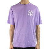 New Era New York Yankees MLB League Essentials LC Oversize T-Shirt 60332152 - lila