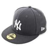 New Era New York Yankees 59Fifty MLB Season Basic Fitted Cap 10010761alt - dunkelgrau-weiss