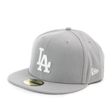 New Era Los Angeles Dodgers 59Fifty MLB Basic Fitted Cap 10531950 - grau-weiss