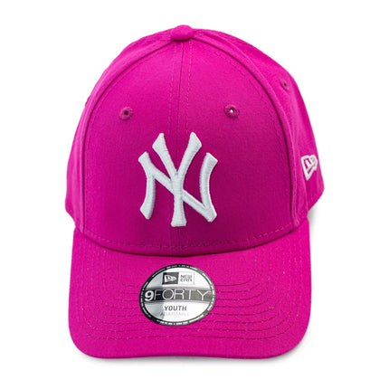 New Era Youth 940 New York Yankees MLB League Basic Cap 10877284 Youth/Pink-
