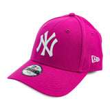 New Era Youth 940 New York Yankees MLB League Basic Cap 10877284 Youth/Pink - pink-weiss