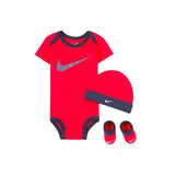 Nike Swoosh Set 0 - 6 Monate LN0072-U10 - rot-dunkelblau